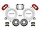 Wilwood Forged Narrow Superlite 4R Rear Big Brake Kit with 14-Inch Slotted Rotors for OE Parking Brake; Red Calipers (18-24 Jeep Wrangler JL)
