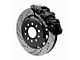 Wilwood AERO6 Front Big Brake Kit with 14-Inch Drilled and Slotted Rotors; Black Calipers (20-24 Jeep Gladiator JT)
