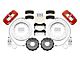 Wilwood AERO6 Front Big Brake Kit with 14-Inch Slotted Rotors; Red Calipers (20-24 Jeep Gladiator JT)