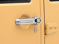 RedRock Door Handle Covers; Chrome (07-18 Jeep Wrangler JK 4-Door)