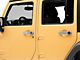 RedRock Door Handle Covers; Chrome (07-18 Jeep Wrangler JK 4-Door)