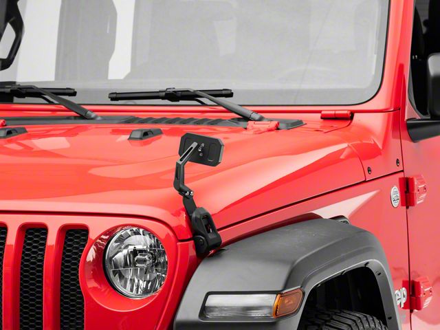 RedRock Hood Mounted Mirror Kit (18-24 Jeep Wrangler JL)