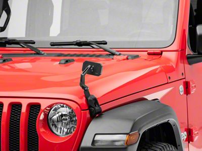 RedRock Hood Mounted Mirror Kit (18-23 Jeep Wrangler JL)