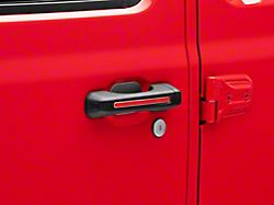RedRock 4x4 Door Handle Inserts; Red (18-22 Jeep Wrangler JL 4-Door)