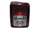 Tail Light; Chrome Housing; Red/Clear Lens; Driver Side (07-18 Jeep Wrangler)