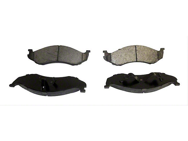 Disc Brake Pads and Brake Shoes Set; Organic; Front (90-06 Jeep Wrangler)