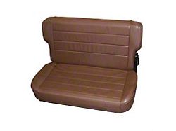 Smittybilt Rear Fold and Tumble Seat; Spice Denim (87-95 Jeep Wrangler YJ)