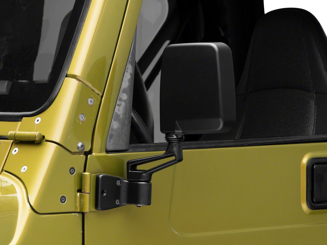 Jeep Wrangler 87-02 Style Mirrors; Black (87-06 Jeep Wrangler YJ & TJ ...