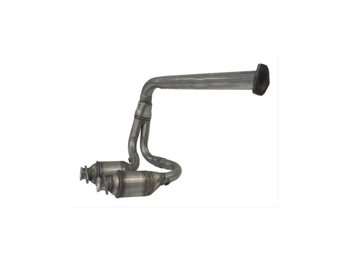 Jeep Wrangler Exhaust Pipe; Front; Includes 2 Catalytic Converters (00-02   Jeep Wrangler)