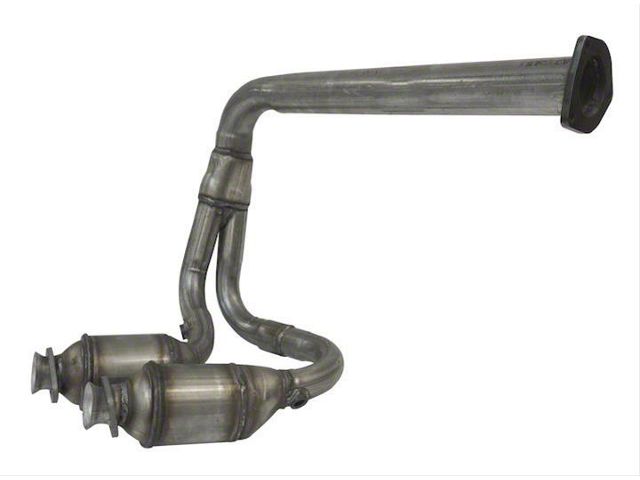 Exhaust Pipe; Front; Includes 2 Catalytic Converters (00-02 4.0L Jeep Wrangler)