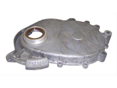 Engine Timing Cover; Unpainted; Metal and Rubber (93-02 2.5L, 4.0L Jeep Wrangler)