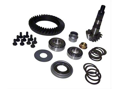 Dana 30 Front Axle Ring and Pinion Gear Kit; 3.55 Gear Ratio (97-98 Jeep Wrangler TJ)