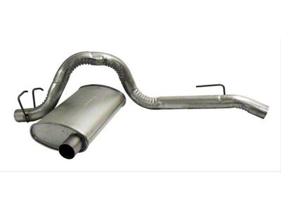 Exhaust System Kit; Muffler and Tailpipe; Silver; Metal (87-95 2.5L, 4.0L, 4.2L Jeep Wrangler)
