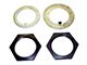 Spindle Washer and Nut Kit; Front (76-86 Jeep CJ7; 73-83 CJ5)