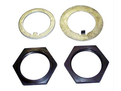 Spindle Washer and Nut Kit; Front (76-86 Jeep CJ7; 73-83 CJ5)