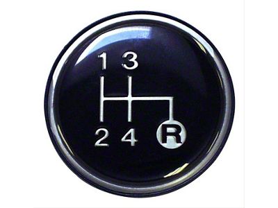 Manual Transmission Shift Knob Emblem (80-86 Jeep CJ7; 80-83 CJ5)
