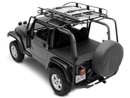 Smittybilt Jeep Wrangler SRC Roof Rack 300 lb. Rating Black