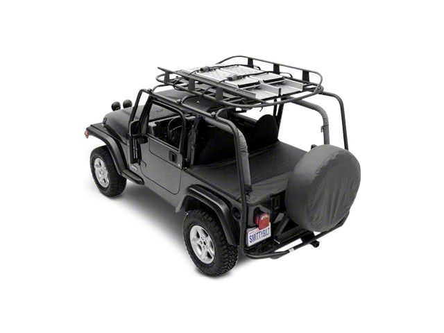 Smittybilt SRC Roof Rack; Textured Black (07-18 Jeep Wrangler JK 2-Door)