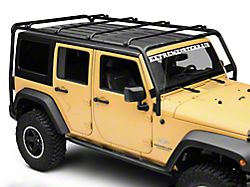 Smittybilt SRC Roof Rack; Textured Black (07-18 Jeep Wrangler JK 4-Door)