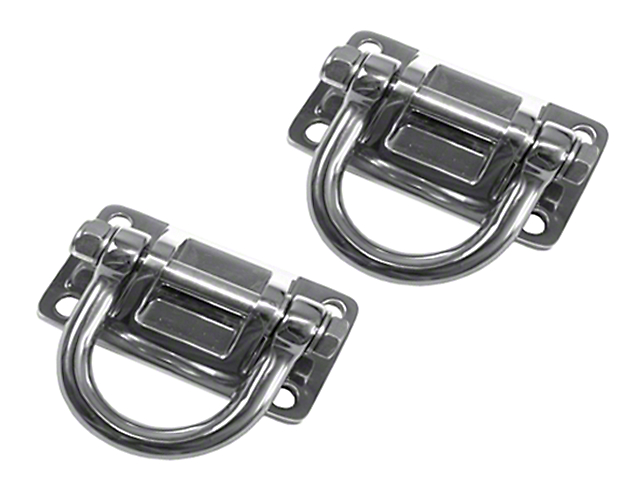 Rugged Ridge XHD Bumper D-Rings; Stainless Steel