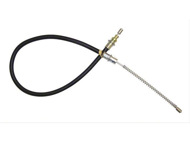 Parking Brake Cable; Rear Left; with 10-Inch Brakes; 31.25-Inch Long (76-80 Jeep CJ7; 76-83 CJ5)