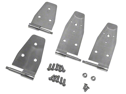 Rugged Ridge Jeep Wrangler Stainless Steel Door Hinge Set 11113.03 (94 