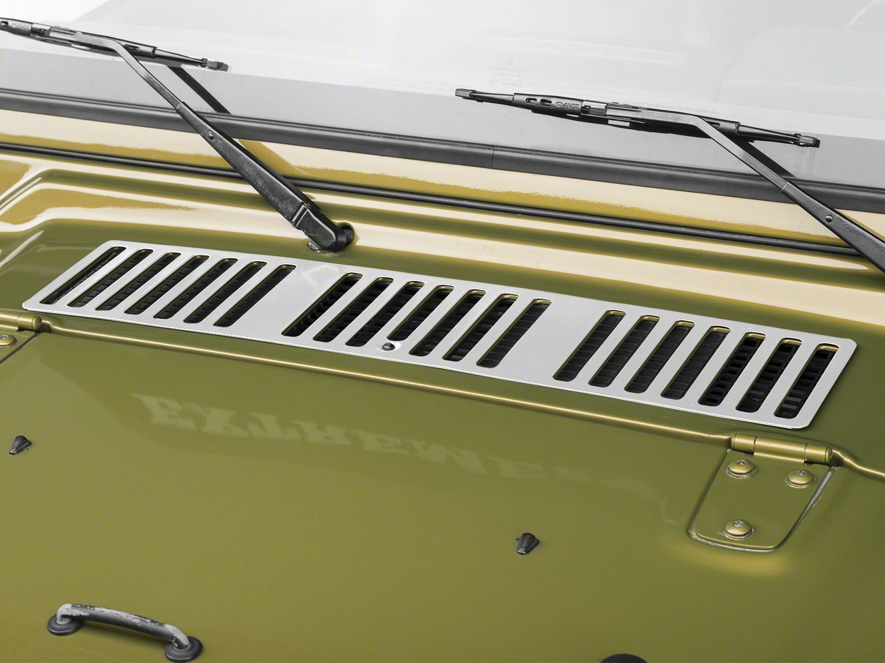 Rugged Ridge Wrangler Stainless Steel Hood Vent Cover 11117.03 (97 Jeep