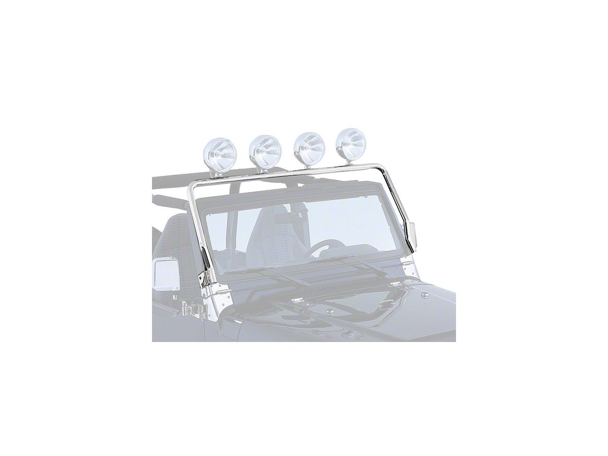 Rugged Ridge Jeep Wrangler Stainless Steel Light Bar  (97-06 Jeep  Wrangler TJ)