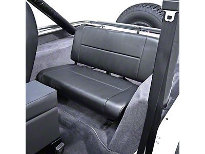 Rugged Ridge Jeep Wrangler Standard Fixed Rear Seat - Gray  (87-95  Jeep Wrangler YJ)
