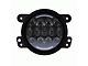 Fog Lights RGB Backlit 4 Inch; Black Front Face (07-18 Wrangler JK)