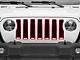 RedRock Grille Inserts; Red (18-23 Jeep Wrangler JL w/o TrailCam, Excluding Rubicon & Sahara)