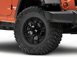 Rovos Wheels Carver Satin Black Wheel; 17x9 (07-18 Jeep Wrangler JK)