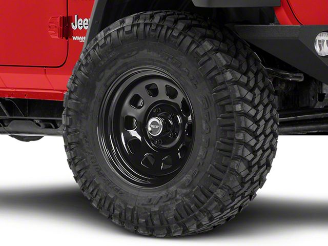 Rugged Ridge Steel Gloss Black Wheel; 17x9 (18-24 Jeep Wrangler JL)