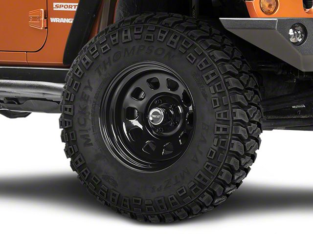 Rugged Ridge Steel Gloss Black Wheel; 17x9 (07-18 Jeep Wrangler JK)