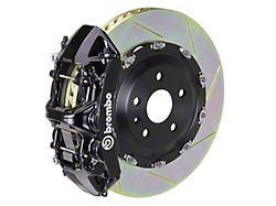 Brembo GT Series 6-Piston Front Big Brake Kit with 15-Inch 2-Piece Type 1 Slotted Rotors; Black Calipers (07-18 Jeep Wrangler JK)