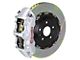 Brembo GT Series 6-Piston Front Big Brake Kit with 15-Inch 2-Piece Type 1 Slotted Rotors; Silver Calipers (07-18 Jeep Wrangler JK)