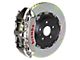 Brembo GT Series 6-Piston Front Big Brake Kit with 15-Inch 2-Piece Type 1 Slotted Rotors; Nickel Plated Calipers (07-18 Jeep Wrangler JK)