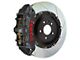 Brembo GT-S Series 6-Piston Front Big Brake Kit with 15-Inch 2-Piece Type 1 Slotted Rotors; Black Hard Anodized Calipers (07-18 Jeep Wrangler JK)