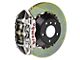 Brembo GT Series 4-Piston Rear Big Brake Kit with 15-Inch 2-Piece Type 1 Slotted Rotors; Nickel Plated Calipers (07-18 Jeep Wrangler JK)
