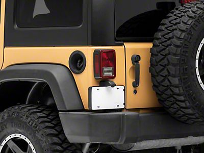 OPR Jeep Wrangler Replacement Rear License Plate Mount J152600 (07-18 Jeep  Wrangler JK)