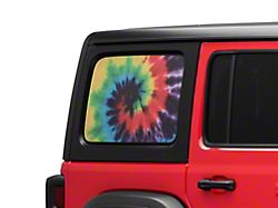SEC10 Quarter Window Decal; Tie Dye (18-24 Jeep Wrangler JL 4-Door)