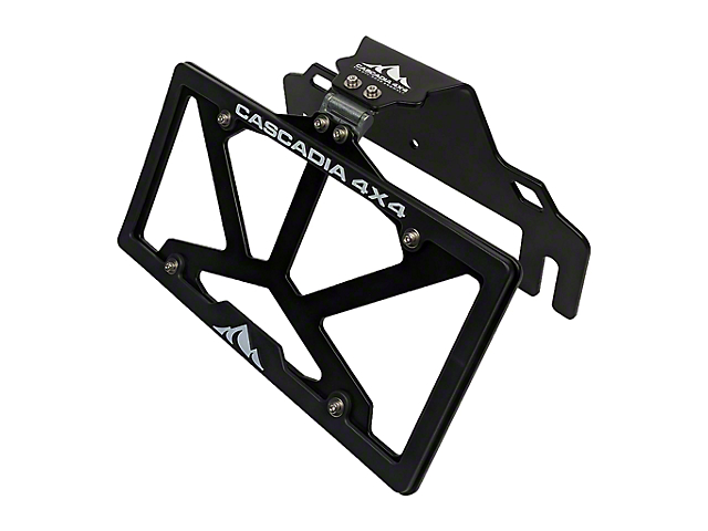 Cascadia 4x4 Flipster V3 Hawse and Roller Fairlead Winch License Plate Mounting System