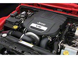 Procharger High Output Intercooled Supercharger Kit with P-1SC-1; Black Finish (12-18 3.6L Jeep Wrangler JK)