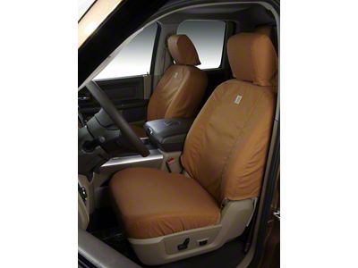 Covercraft SeatSaver Custom Front Seat Covers; Carhartt Brown (11-12 Jeep Wrangler JK)