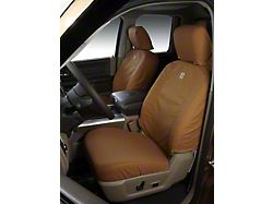 Covercraft SeatSaver Front Seat Covers; Carhartt Brown (13-18 Jeep Wrangler JK)