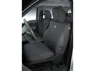 Covercraft SeatSaver Custom Front Seat Covers; Carhartt Gravel (13-18 Jeep Wrangler JK)
