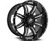 XF Offroad XF-215 Gloss Black Milled 5-Lug Wheel; 24x12; -44mm Offset (07-13 Tundra)