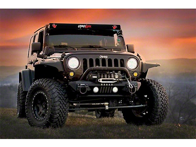 52-Inch LED Light Bar Cover Insert; Red Jeep Wave
