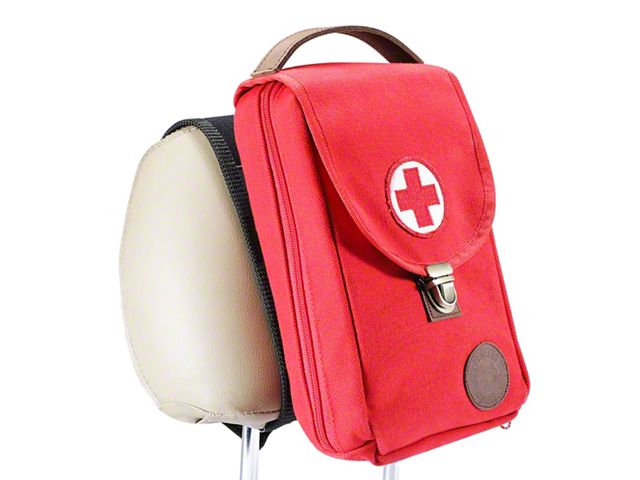 6-Inch First Aid Grab and Go Bag; Red (07-24 Jeep Wrangler JK & JL)