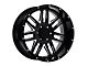 American Outlaw Wheels 12 Gauge Gloss Black Milled Wheel; 17x8.5 (07-18 Jeep Wrangler JK)